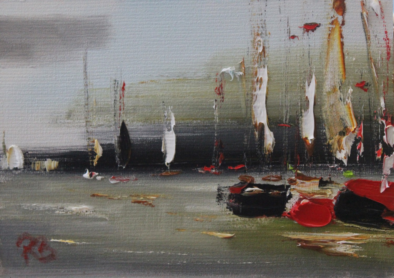 'Night Moorings' by artist Rosanne Barr